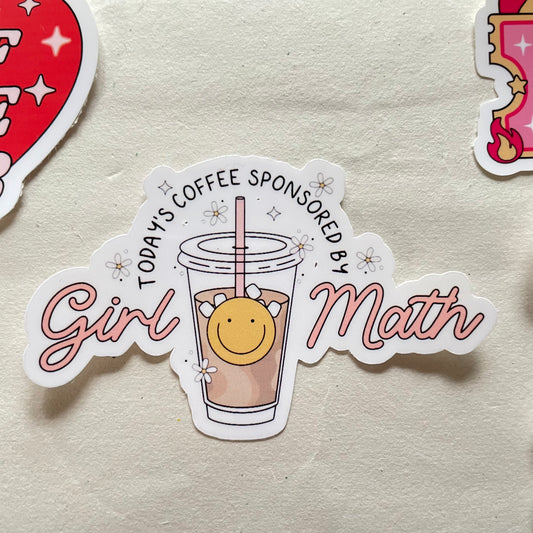 Girl Math Coffee Sticker