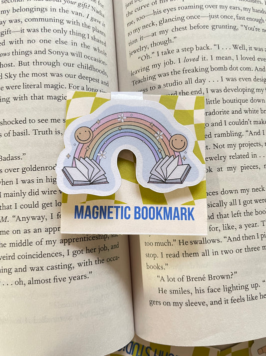 Rainbow Books Magnetic Bookmark