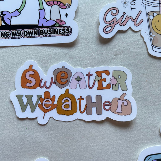 Sweater Weather Sticker