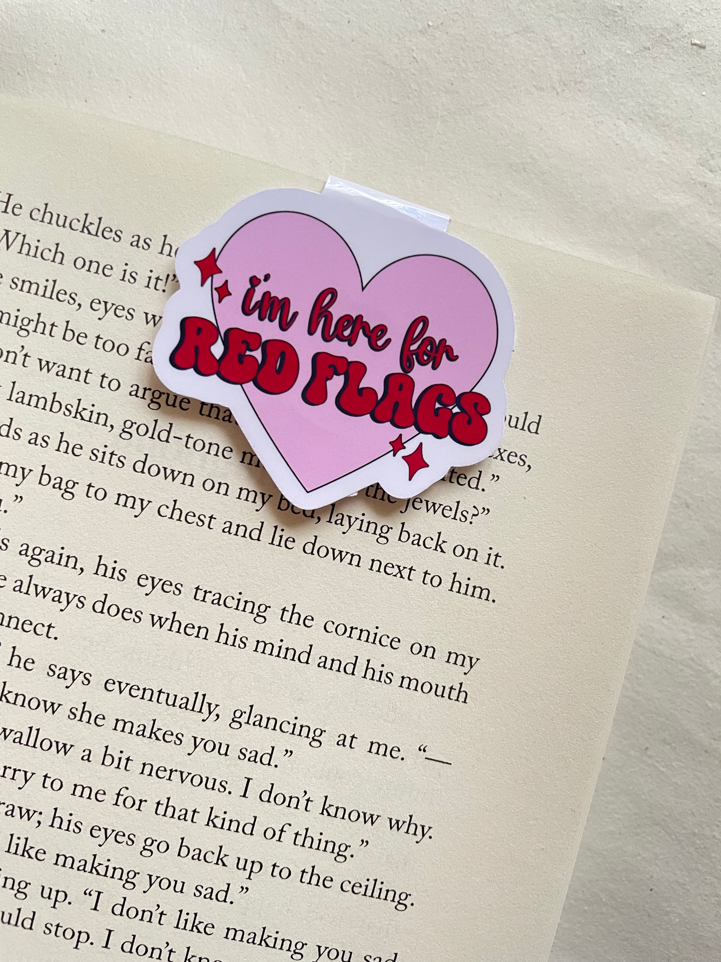 Red Flags Magnetic Bookmark