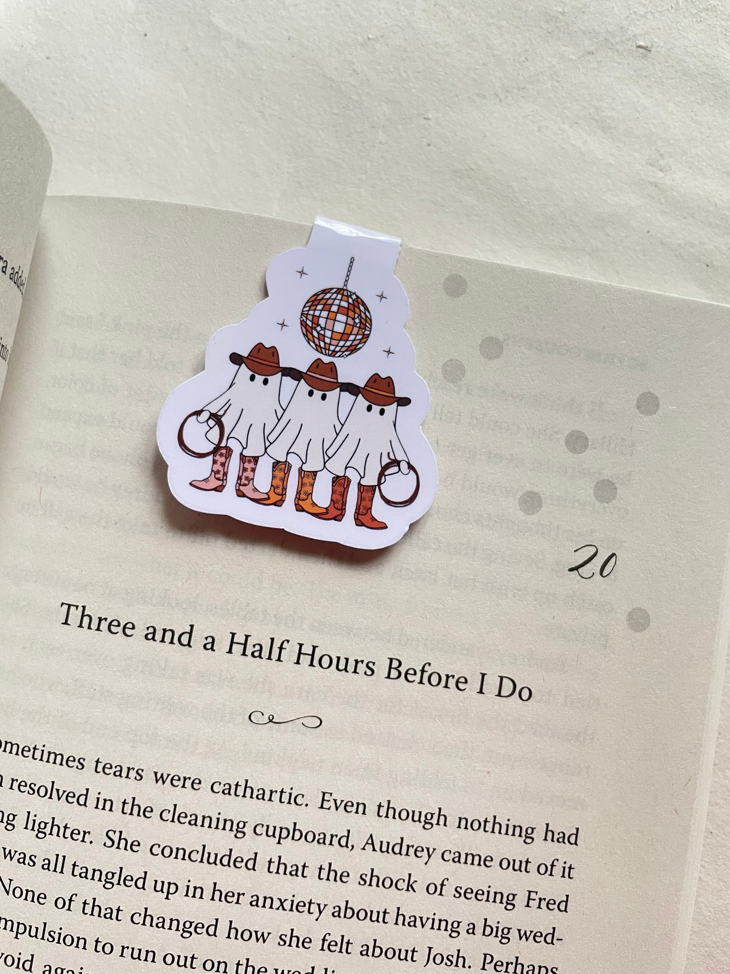 Cowboy Ghost Trio Magnetic Bookmark