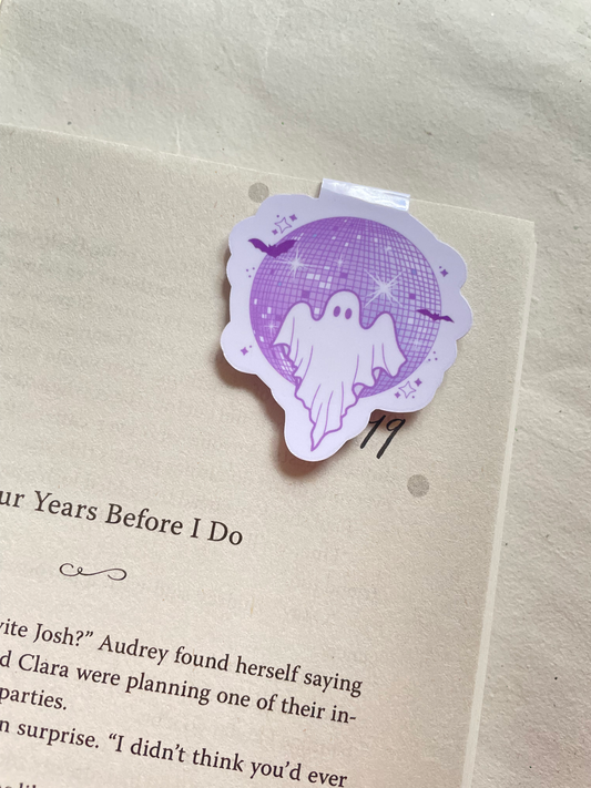 Disco Ghost Magnetic Bookmark
