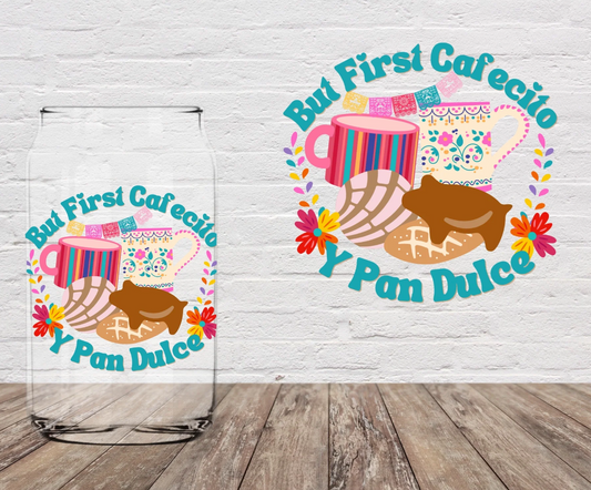 But First Cafecito - 16oz Glass Cup